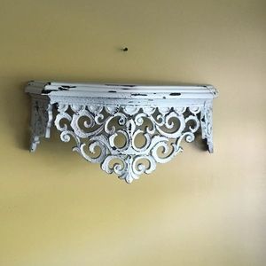 Farmhouse wall decor shelf